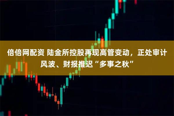 倍倍网配资 陆金所控股再现高管变动，正处审计风波、财报推迟“多事之秋”