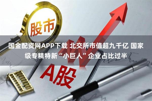 国金配资网APP下载 北交所市值超九千亿 国家级专精特新“小巨人”企业占比过半